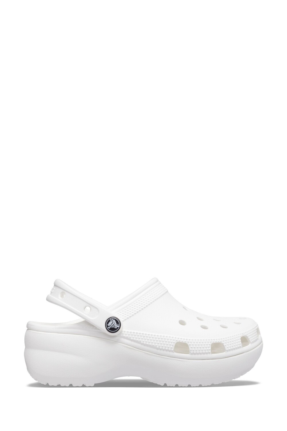 

Классические босоножки на платформе с клогами Crocs, белый