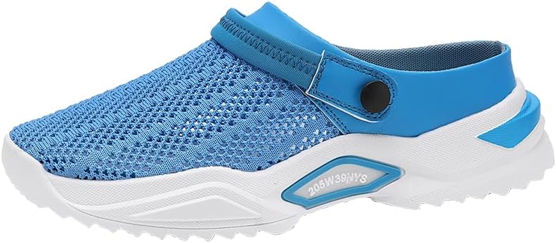 

Повседневные дышащие кружевные сандалии с открытыми плечами - мужская повседневная обувь - летние удобные обувь для прогулок на свежем воздухе Hhhchpm, небесно-голубой