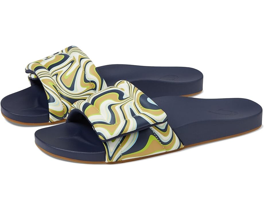 

Сандалии OluKai Sunbeam Slide, цвет Deepest Depths/Swirl