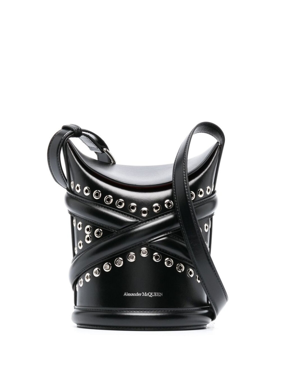 

Alexander McQueen сумка-ведро Lei с заклепками, черный