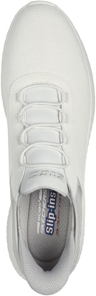 Мужские кроссовки Skechers Squad Chaos - Прочные слипоны для легкой ходьбы без использования рук, слоновая кость — фото 2