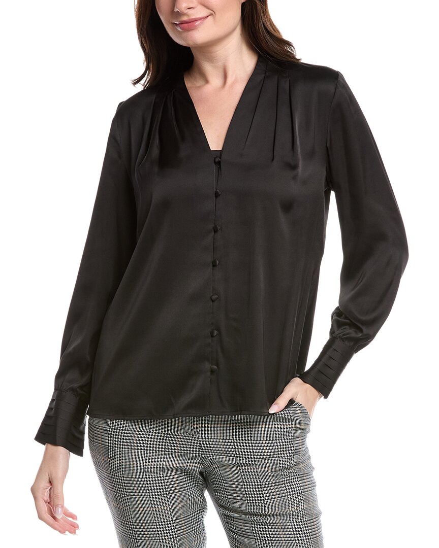 

Блузка с пуговицами от Anne Klein, черный