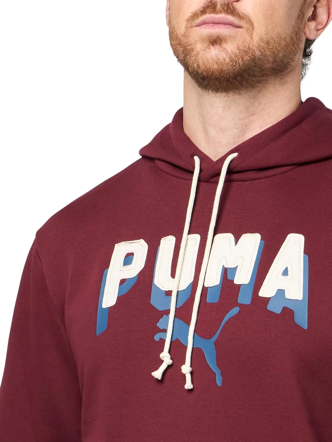 Мужская толстовка PUMA Essentials Double Up Hoodie, спортивная верхняя одежда, повседневная - черная — фото 3