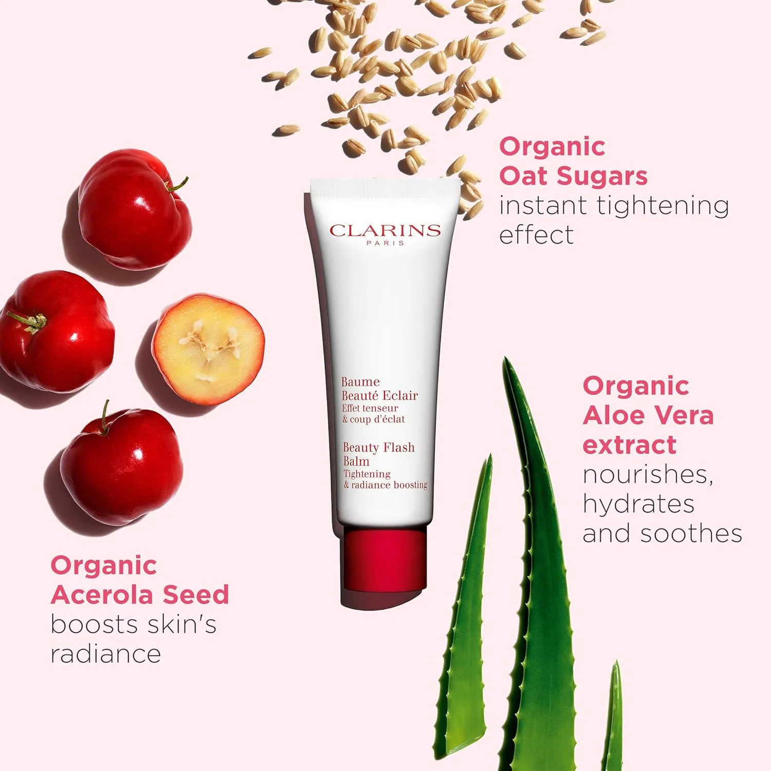 Бустер Clarins — Beauty Flash Balm - -в-1 увлажняющая -минутная , праймер или экспресс- сияния — фото 4