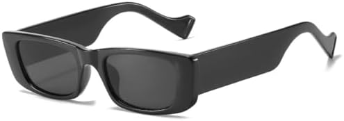 

Винтажные квадратные солнцезащитные очки 2027 года для женщин, ретро-очки маленького прямоугольного размера, женские сексуальные оранжевые очки для мужчин MTZJH, Black-black