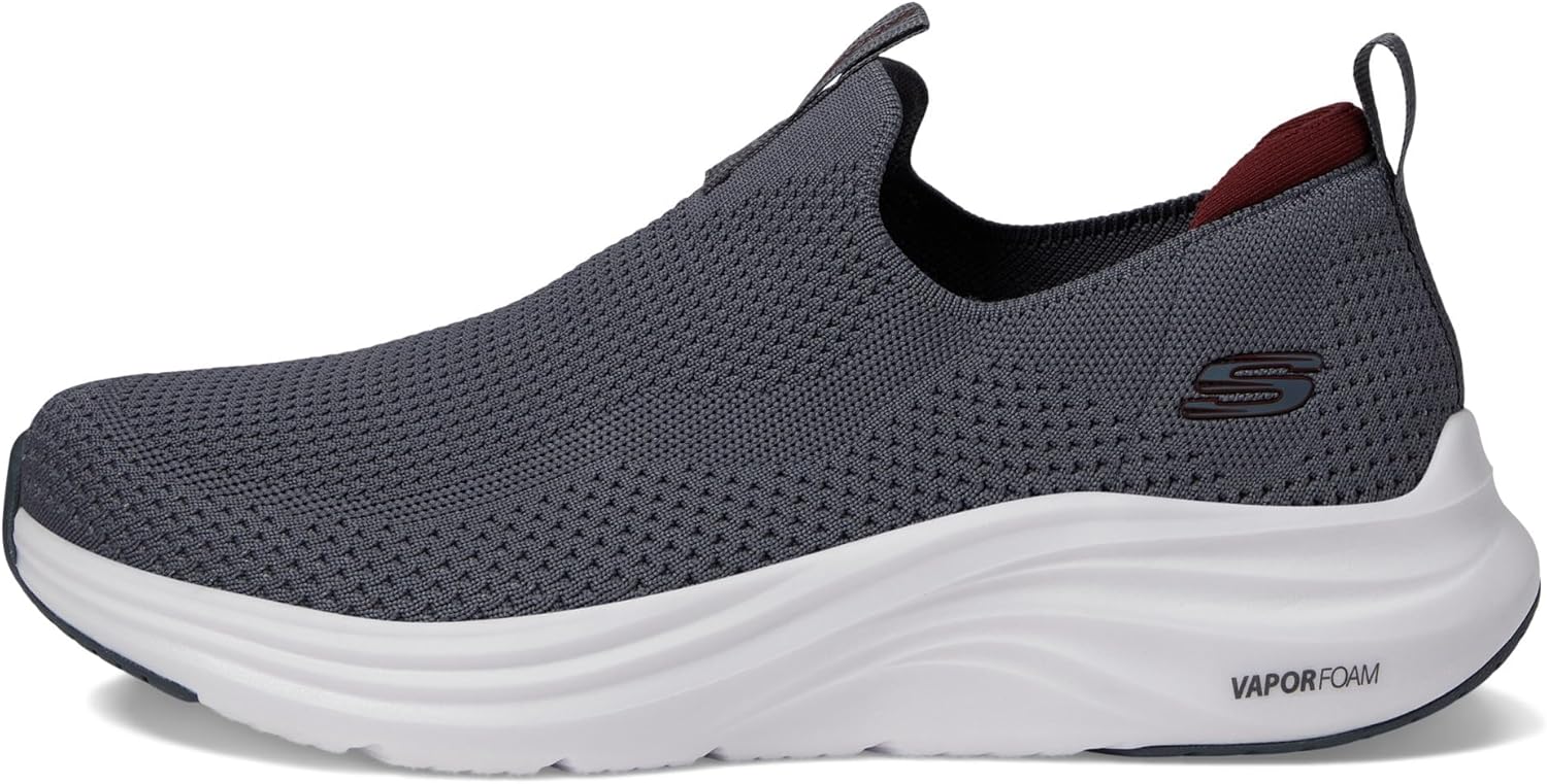 Мужские лоферы Skechers Vapor Foam Covert, красный/угольный — фото 4
