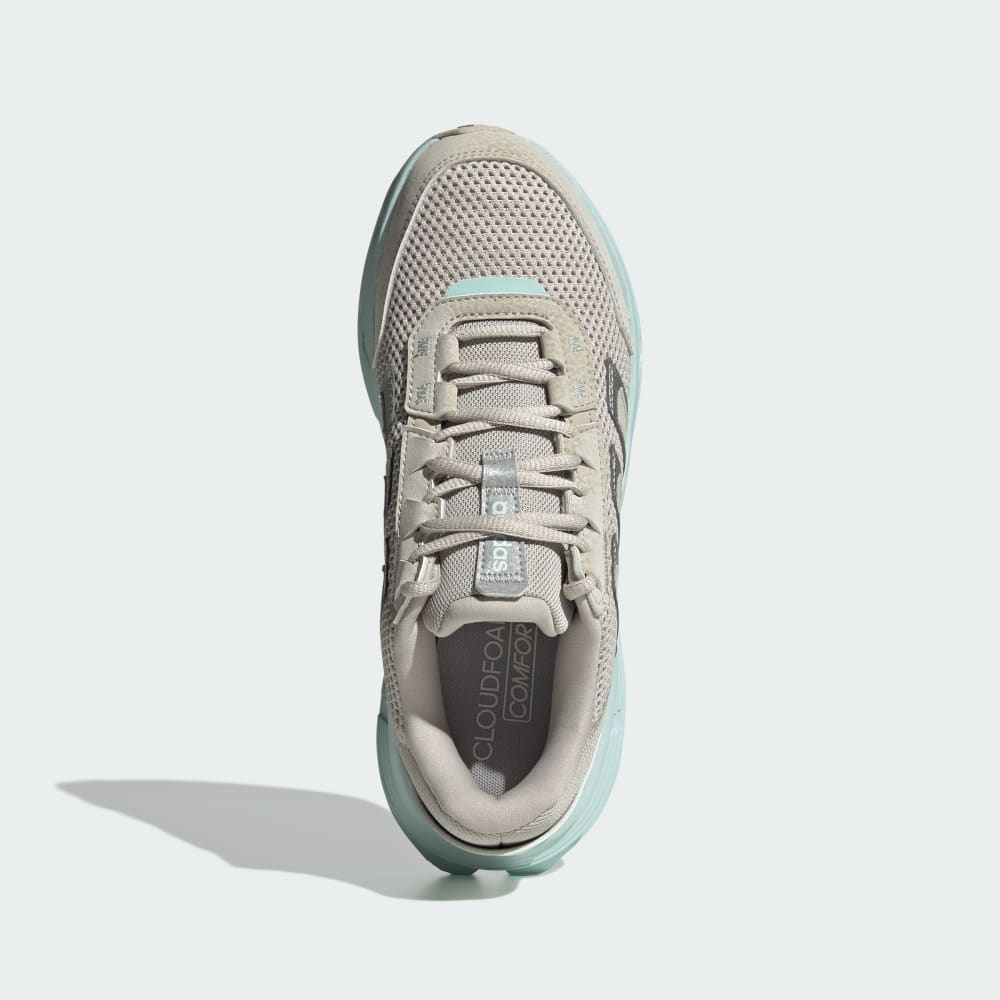 Кроссовки Adidas Astrastar Shoes, цвет Beige/Silver Metallic/Halo Mint — фото 2
