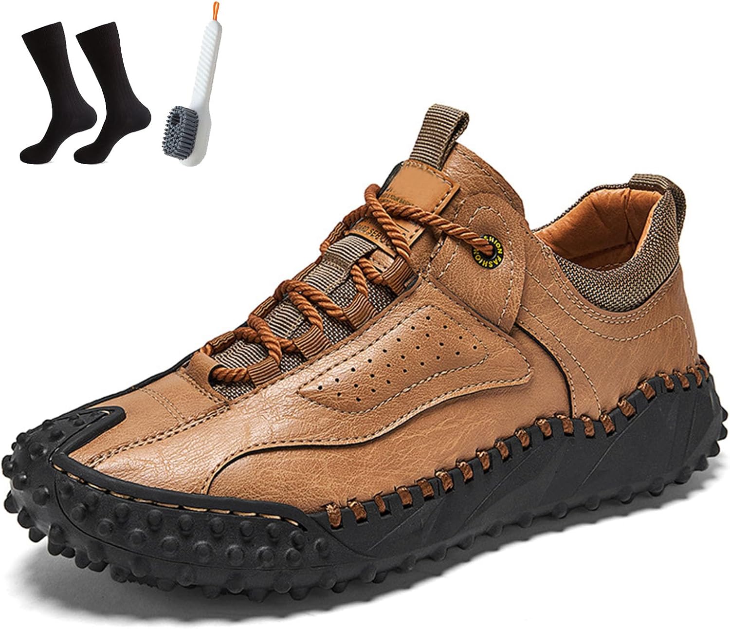 

Мужская обувь FOKZIH, 2025, широкая передняя часть, ортопедическая поддержка свода стопы, кроссовки и ботинки для походов, коричневый