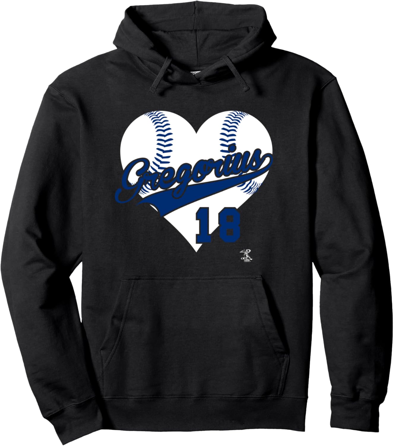 

Толстовка Diddy Gregory Baseball Heart Gameday Hoodie Ballpark Mvp, черный