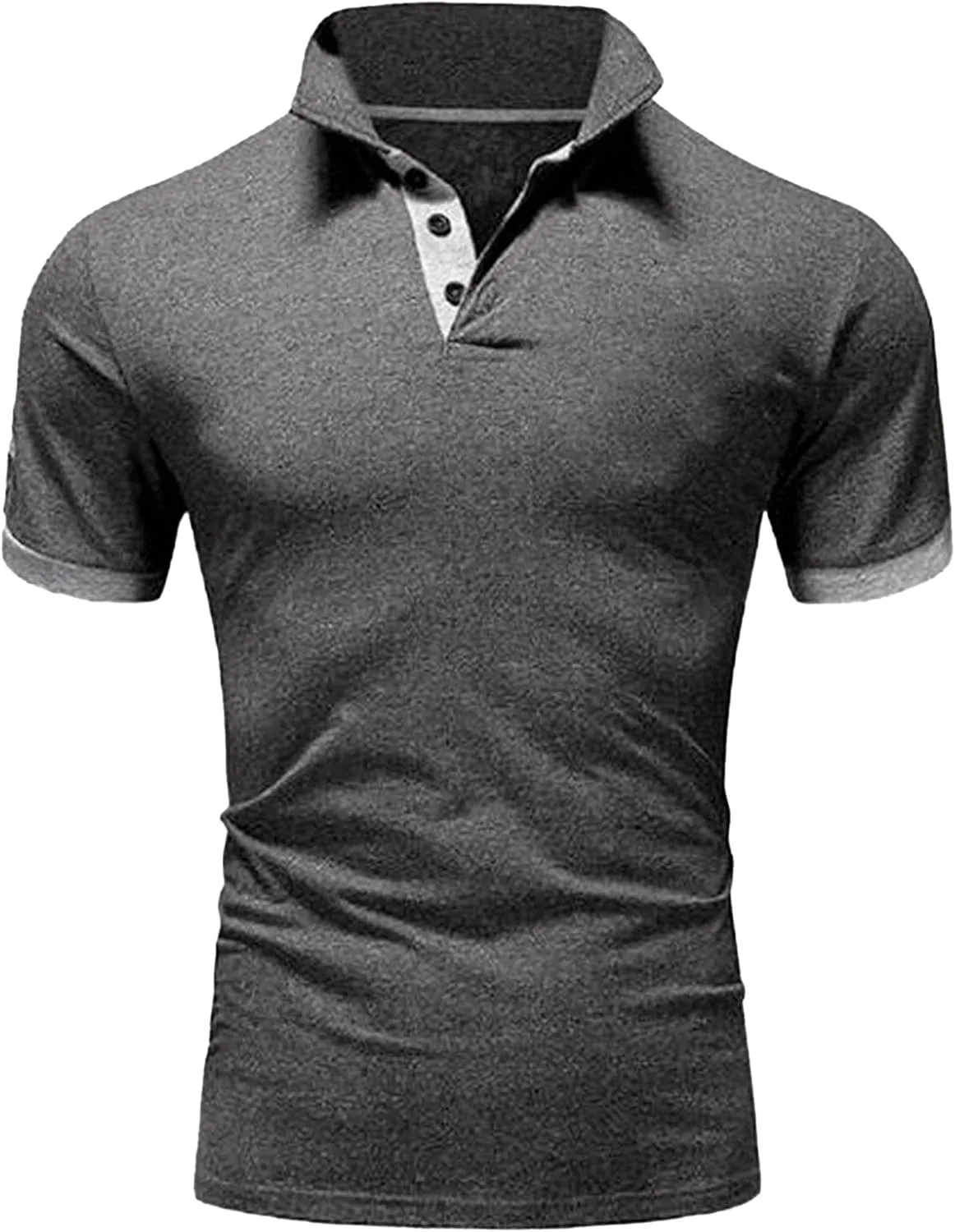 

Мужская поло с коротким рукавом и цветными блоками Gsywaipei