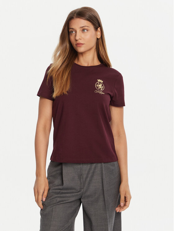 

Футболка regular fit Gold Crest WW0WW46153 Tommy Hilfiger, красный