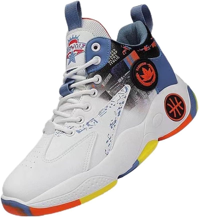 

Мужские прогулочные кроссовки Легкие туфли Дышащие Нескользящие Спортивные модные кроссовки Generic, белый/синий