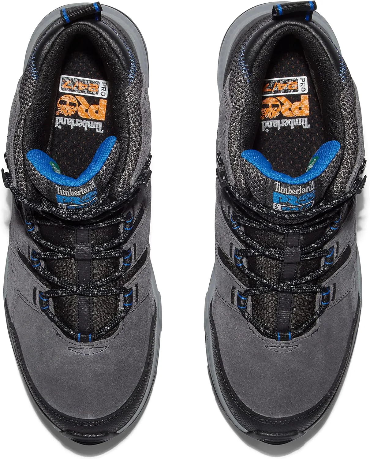 Рабочие ботинки Timberland PRO Switchback Lt 6 дюймов для взрослых, унисекс, с мягким носком, водонепроницаемые, для промышленного использования, серый/синий — фото 2