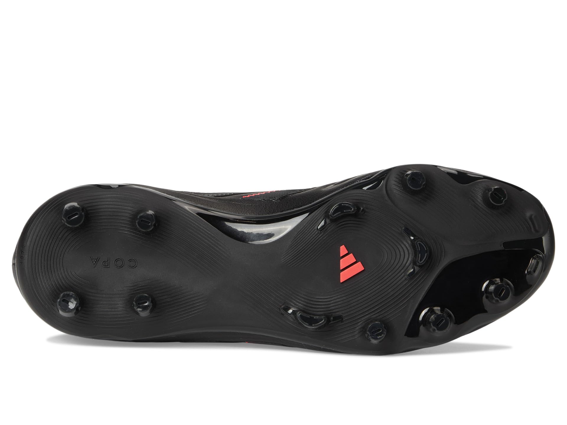 Кроссовки Adidas Kids Copa Pure 3 League Firm Ground/Multi Ground Soccer Cleats, Black/Carbon/Lucid Red — фото 3