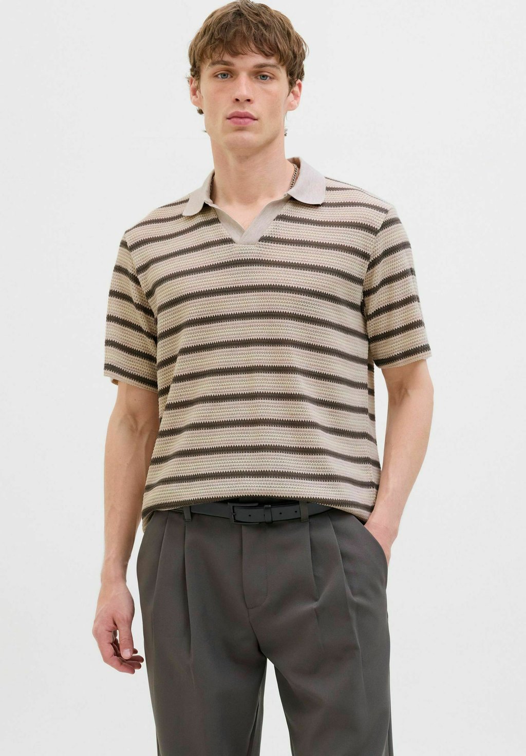 

Рубашка поло JPRBLUHARRY SPLIT NECK Jack & Jones, светло-розовый