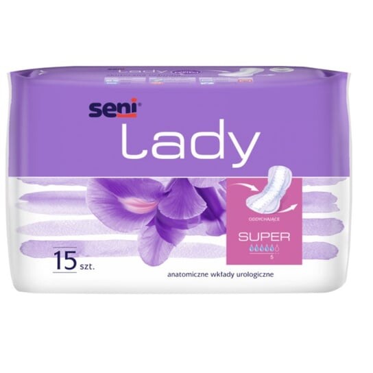 

Прокладки урологические женские Seni Lady Super 18х37см 15 шт.