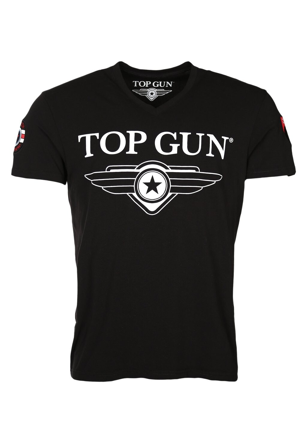 

Футболка с принтом TOP GUN, цвет black