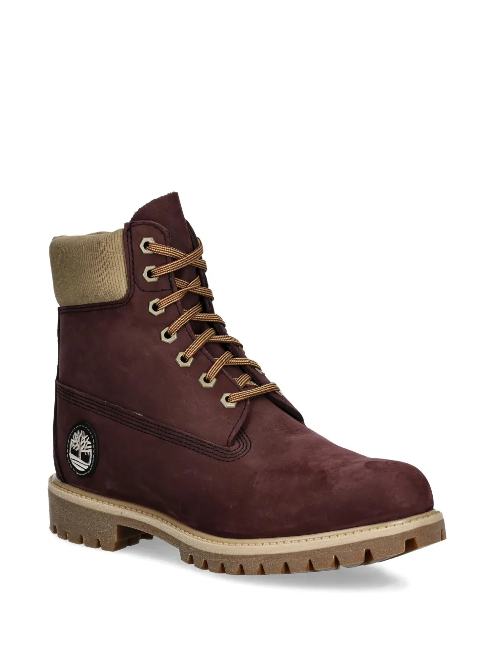 Ботинки на шнуровке с нашивкой-логотипом Timberland, коричневый — фото 2