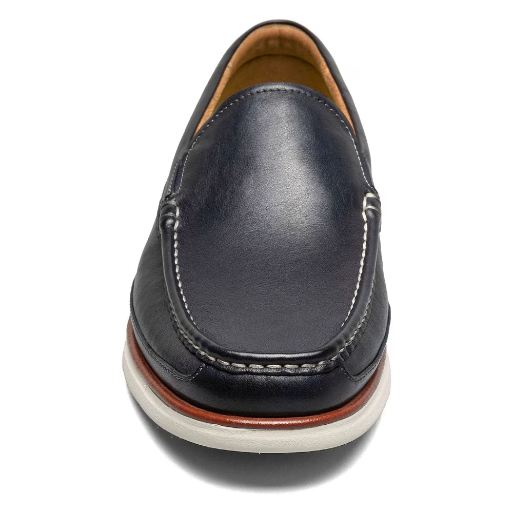 Мокасины Florsheim Tropics venetian с узким скошенным носком, navy — фото 3