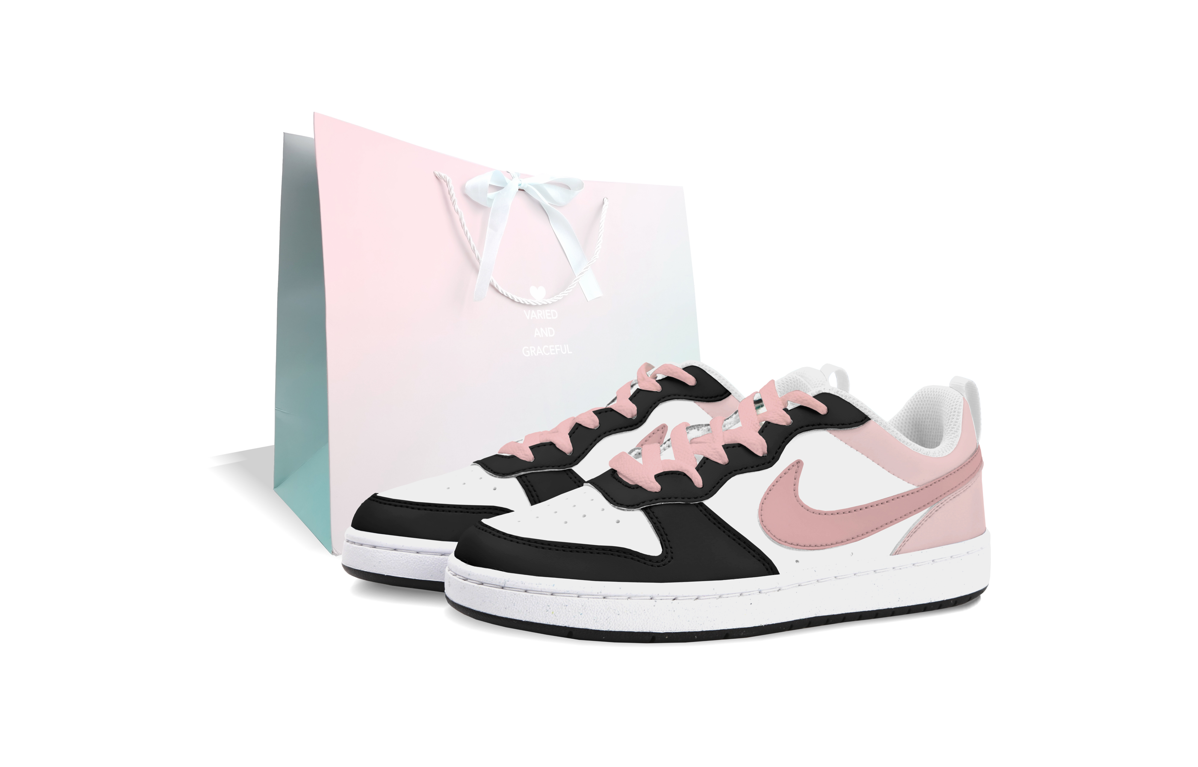

Детские скейтерские кроссовки Court Borough для младших школьников Nike, розовый