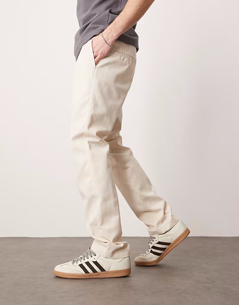 

Узкие рабочие брюки Dickies 872 в кремово-белом цвете