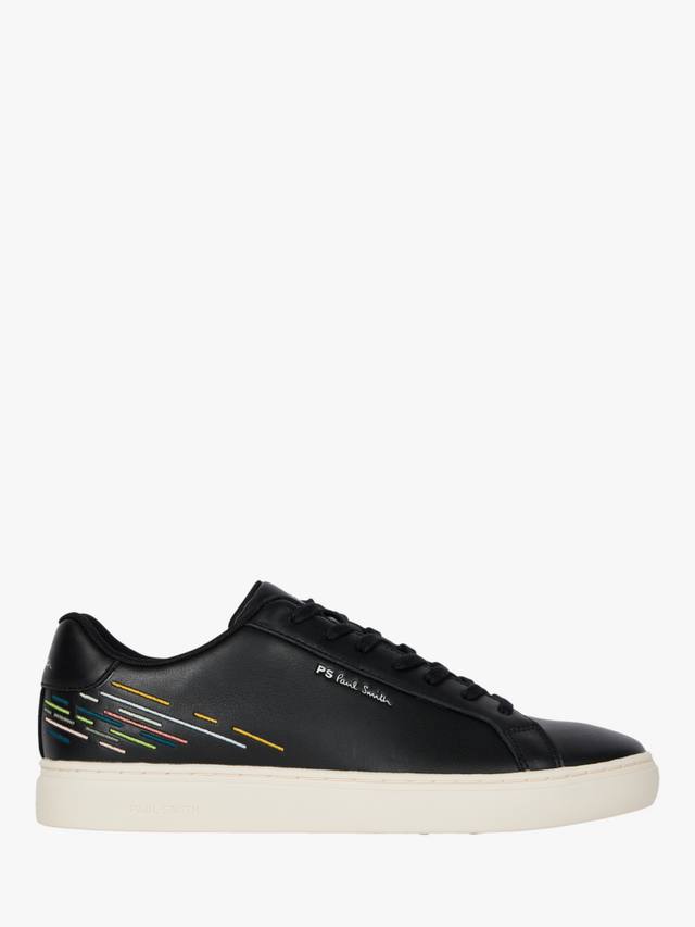 

Кроссовки rex из кожи в абстрактную полоску Paul Smith, черный