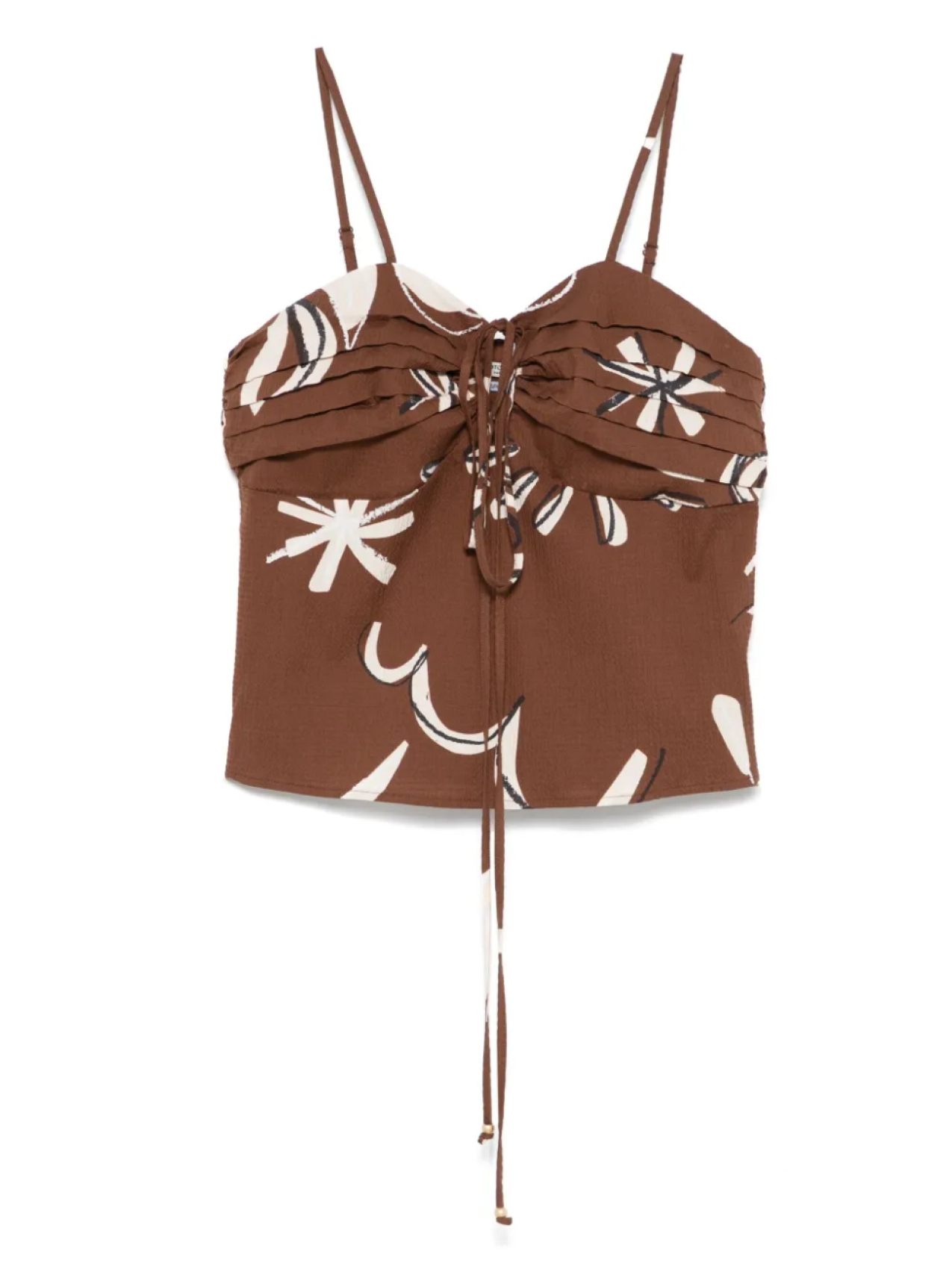 

Scotch & Soda топ из сирсакера, коричневый