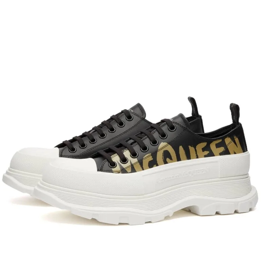 Кроссовки Alexander McQueen Tread Slick на шнуровке, черный — фото 2