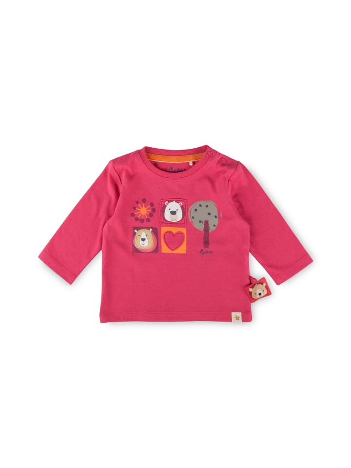 

Sigikid Футболка с длинными рукавами Fancy Forest розового цвета