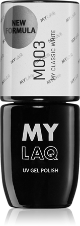 

Гибридный лак для ногтей MYLAQ UV Gel Polish, My Classic White 5 ml