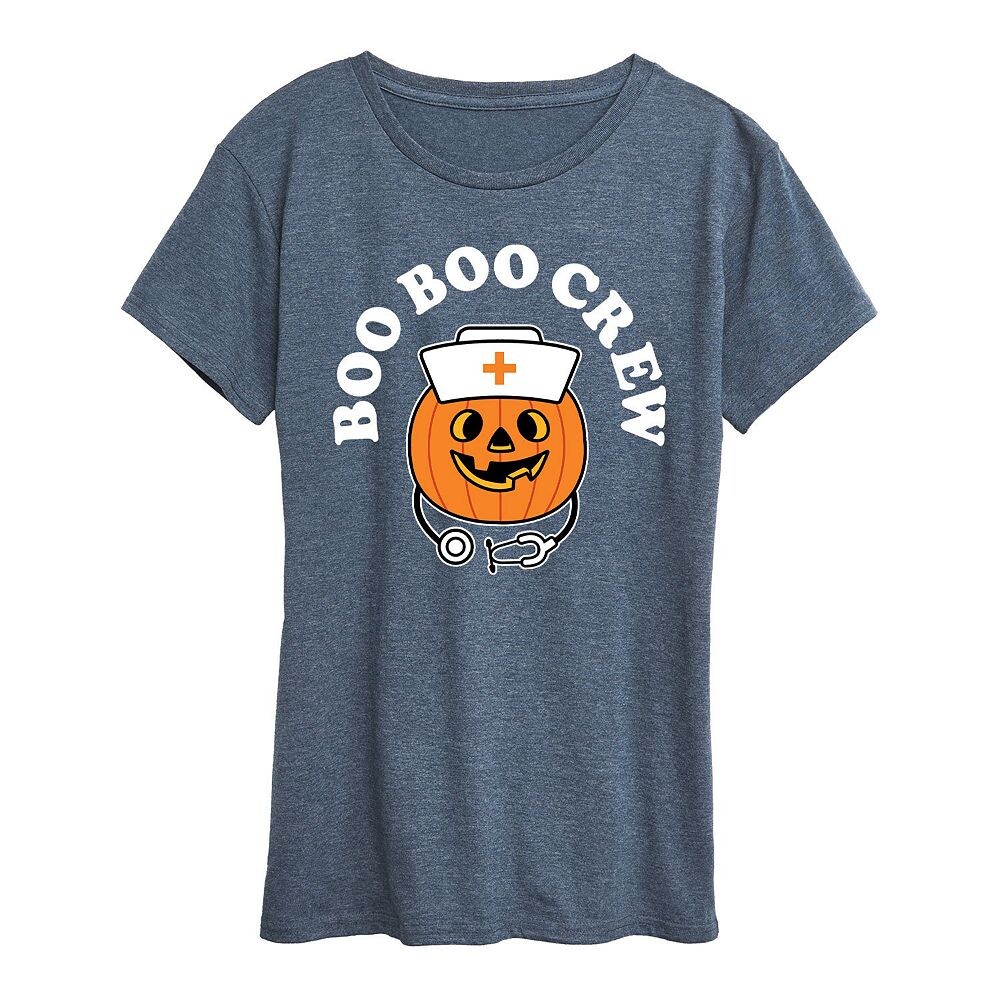 

Женская футболка Boo Boo Crew на Хэллоуин Licensed Character, синий