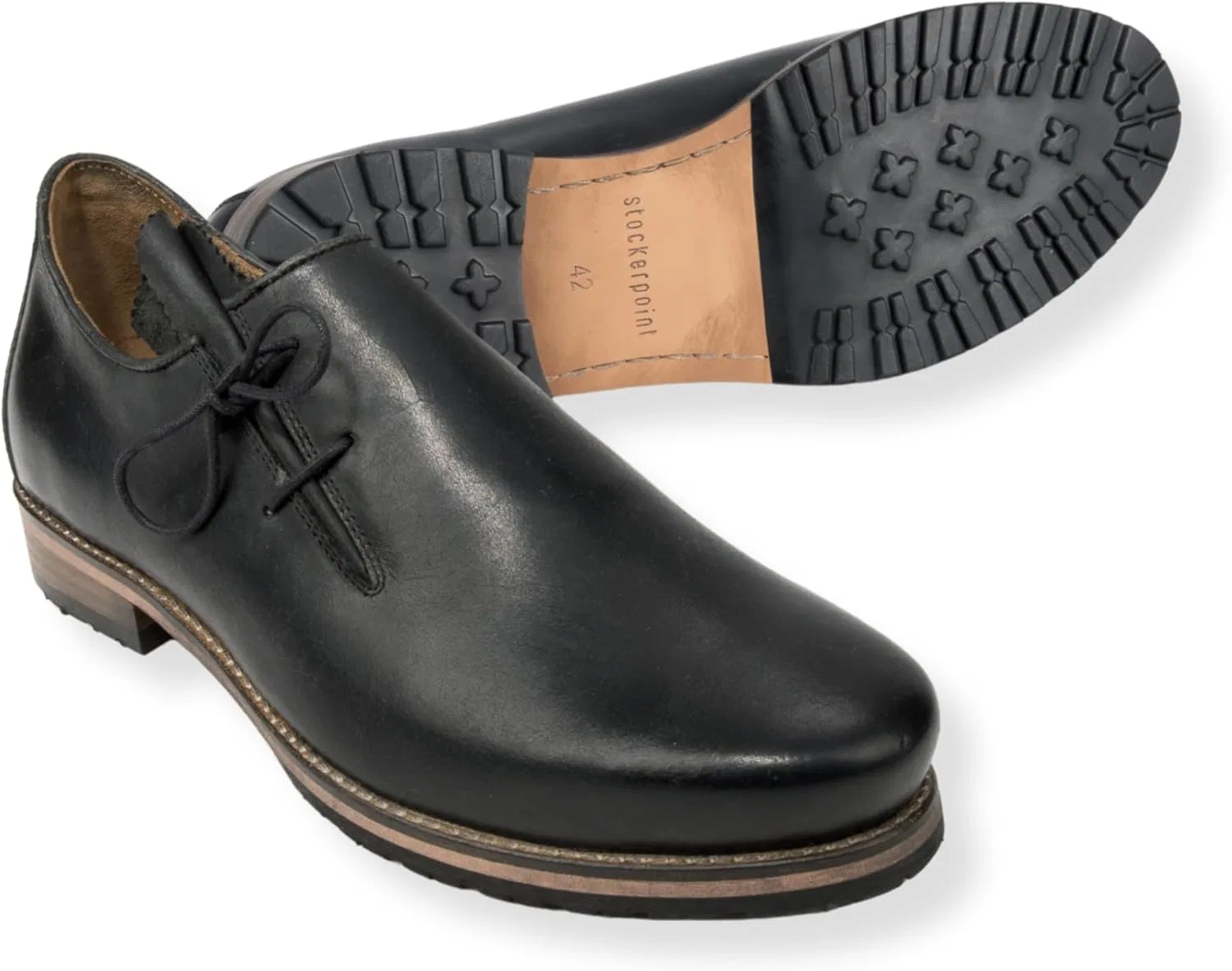 Мужские туфли Stockerpoint Holmes Haferl, Black Waxed — фото 2