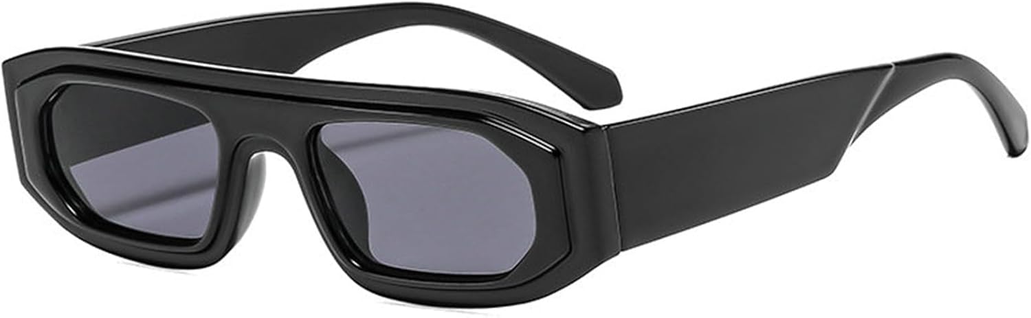 

Солнцезащитные очки Willochra в стиле ретро, ​​прямоугольные, для женщин и мужчин, в стиле Y2K, маленькие, узкие, винтажные, модные, прямоугольные, черные, с защитой от ультрафиолета UV400, C1