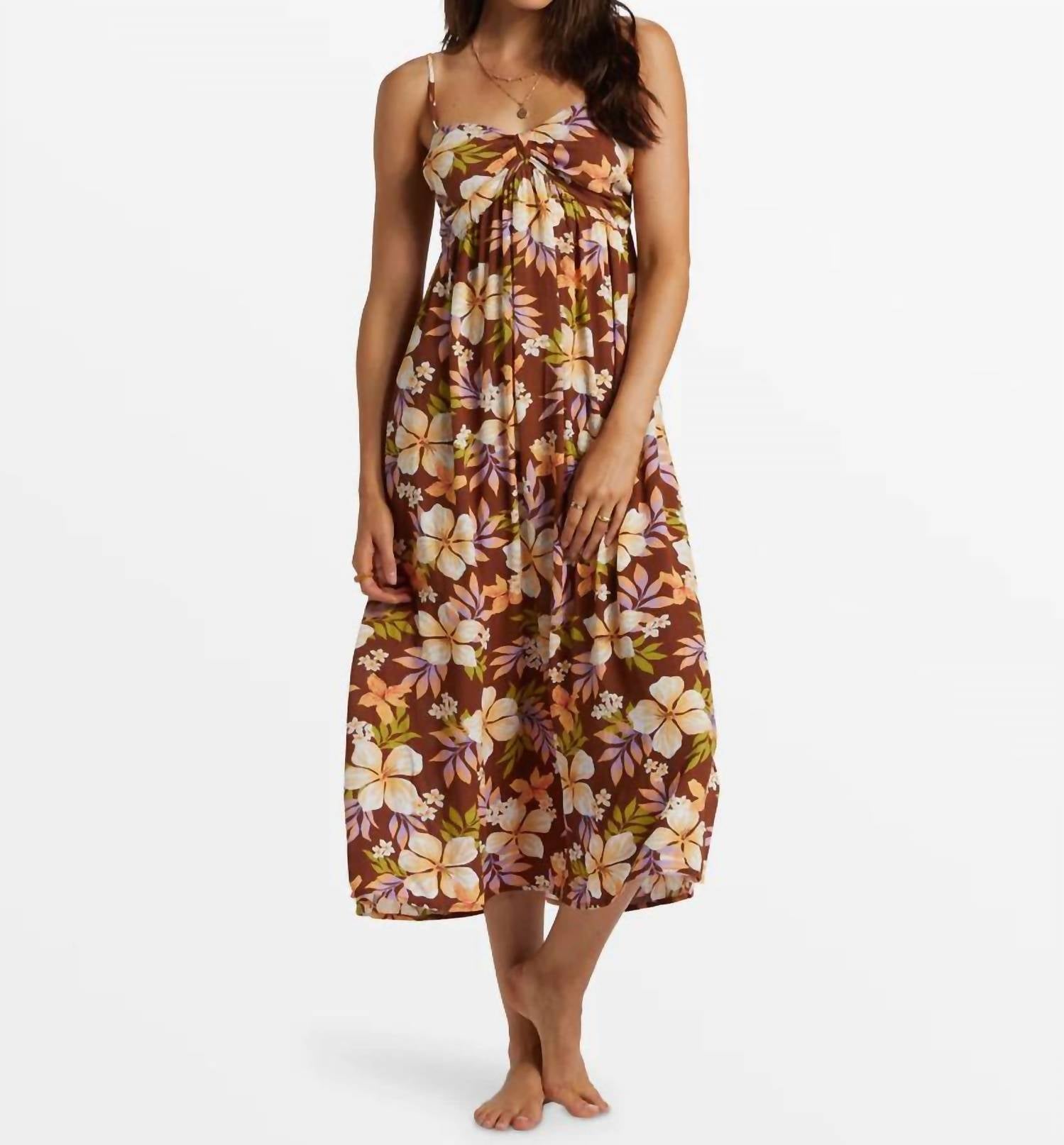 

Платье миди Daybreak цвета поджаренного кокоса Billabong, цвет toasted coconut