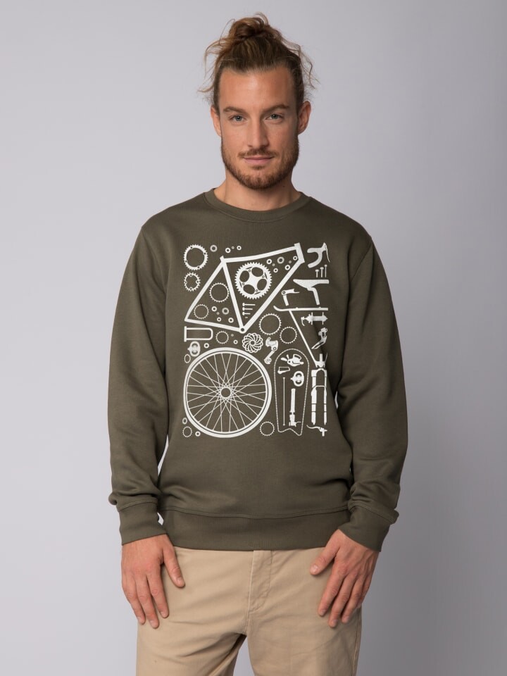 

Толстовка wat Apparel Fahrradteile, хаки