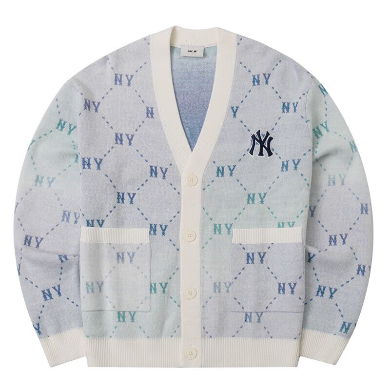 

MLB New York Yankees Gradation Dia Monogram вязаный свитер унисекс Butter