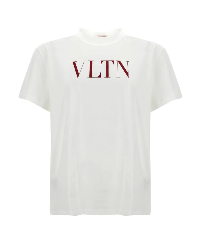 

Футболка с круглым вырезом с принтом vltn Valentino Garavani, белый
