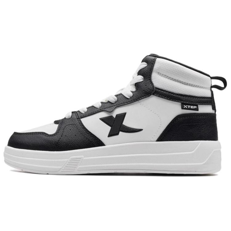 

Кроссовки XTEP Skateboarding Shoes Men High-top White/Black, белый/черный