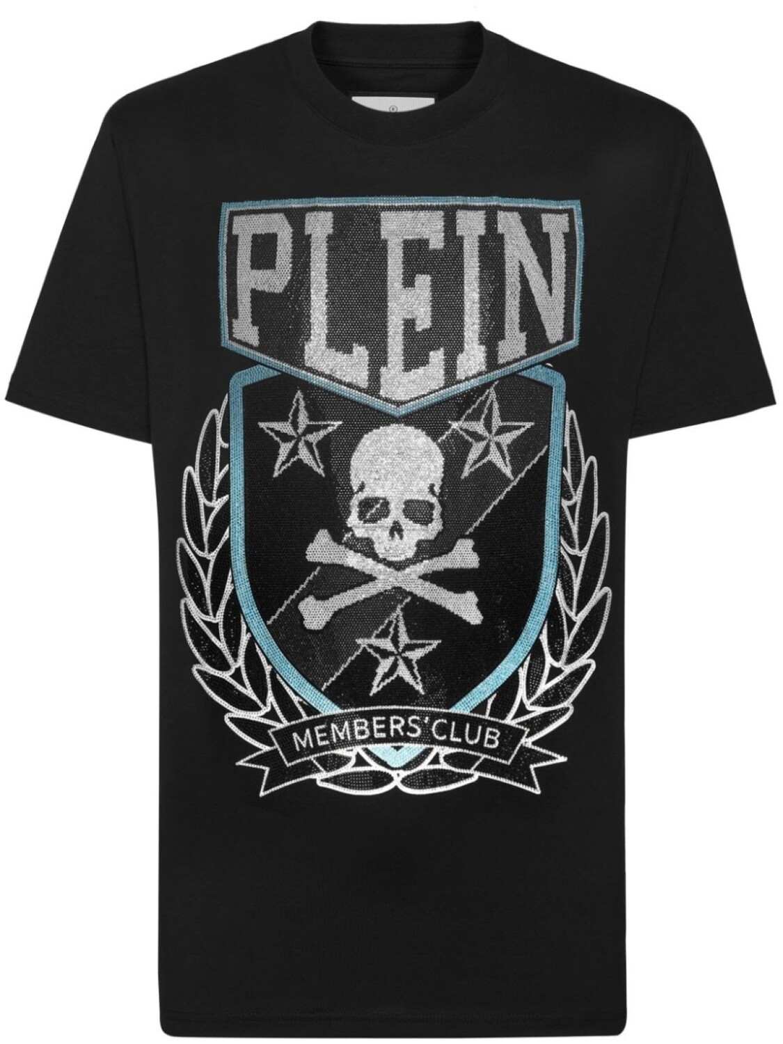 

Футболка с нашивкой Philipp Plein Skull&Bones, черный