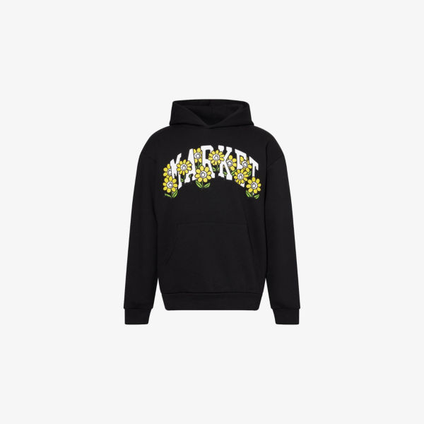 

Толстовка Market x London Flower с капюшоном и принтом, черный
