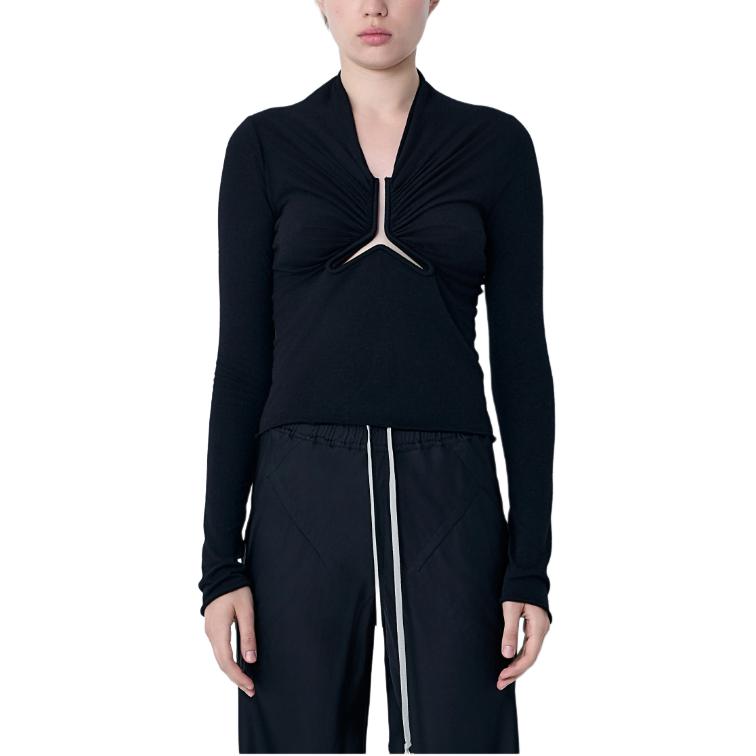 

RICK OWENS Футболка RO женская black