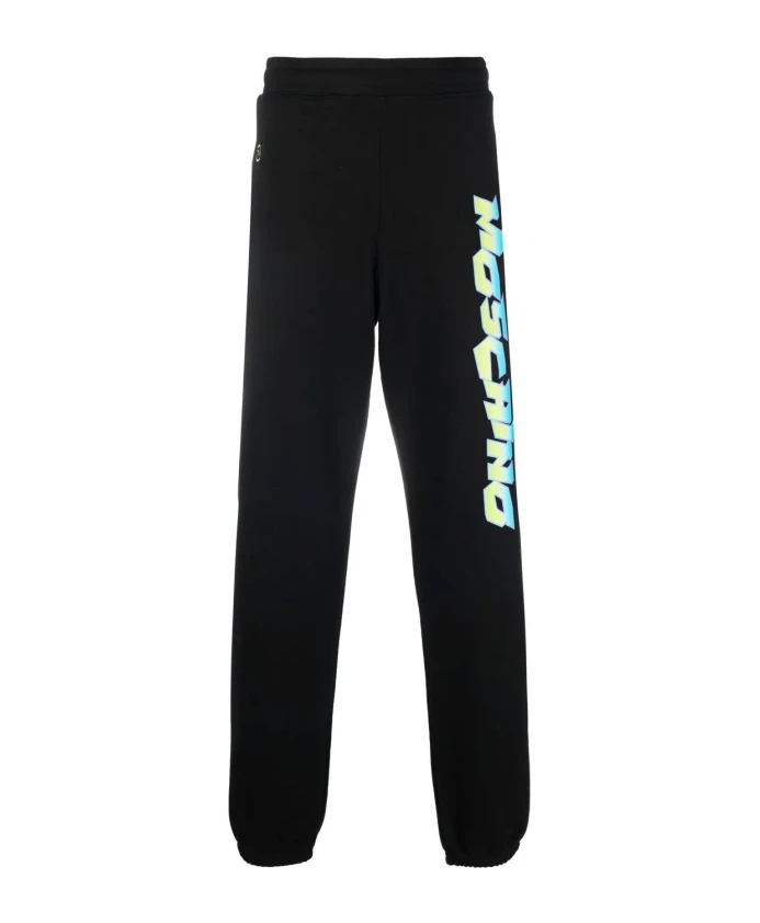 

Повседневные брюки из хлопка Moschino, черный