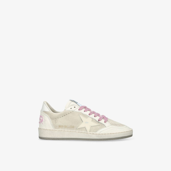 Кроссовки Golden Goose Балстар из кожи и замши, мультиколор