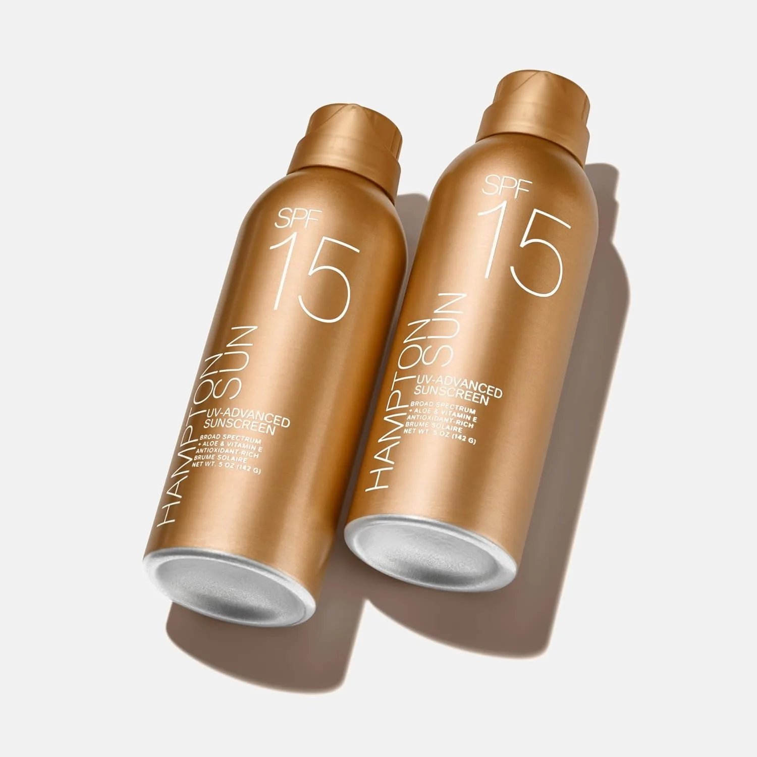 Hampton Sun SPF 15 Continuous Mist солнцезащитный спрей, широкий спектр UVA/UVB, водостойкий, с витамином E и алоэ для увлажненной кожи — фото 3