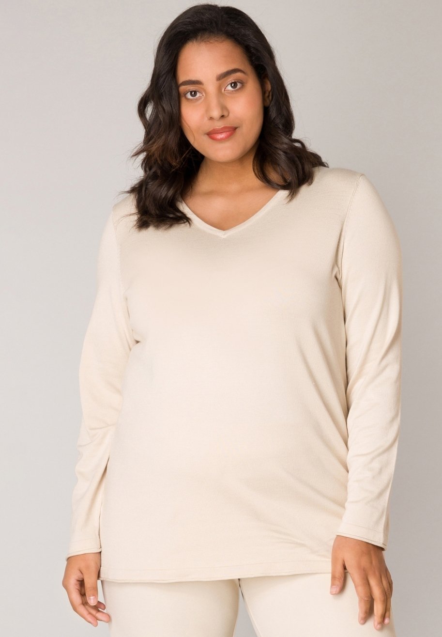 

Джемпер ANINE BASE LEVEL CURVY, бежевый