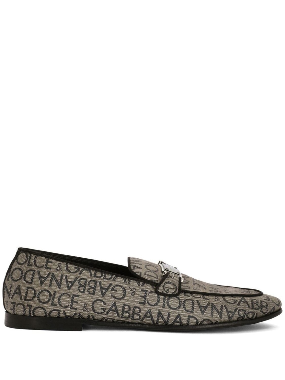 

Dolce & Gabbana жаккардовые лоферы с логотипом, коричневый