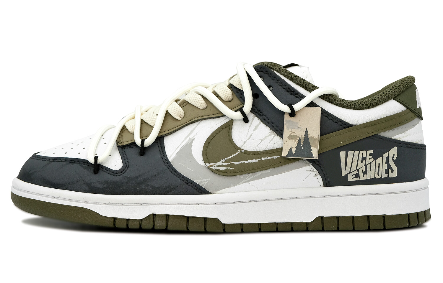 

Кроссовки Nike Dunk Skateboard Shoes Women's Low-Top White, белый