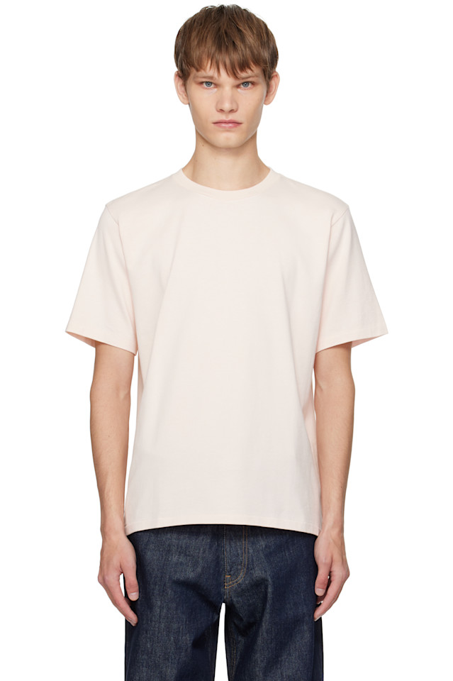 

Auralee Розовая блестящая плетеная футболка