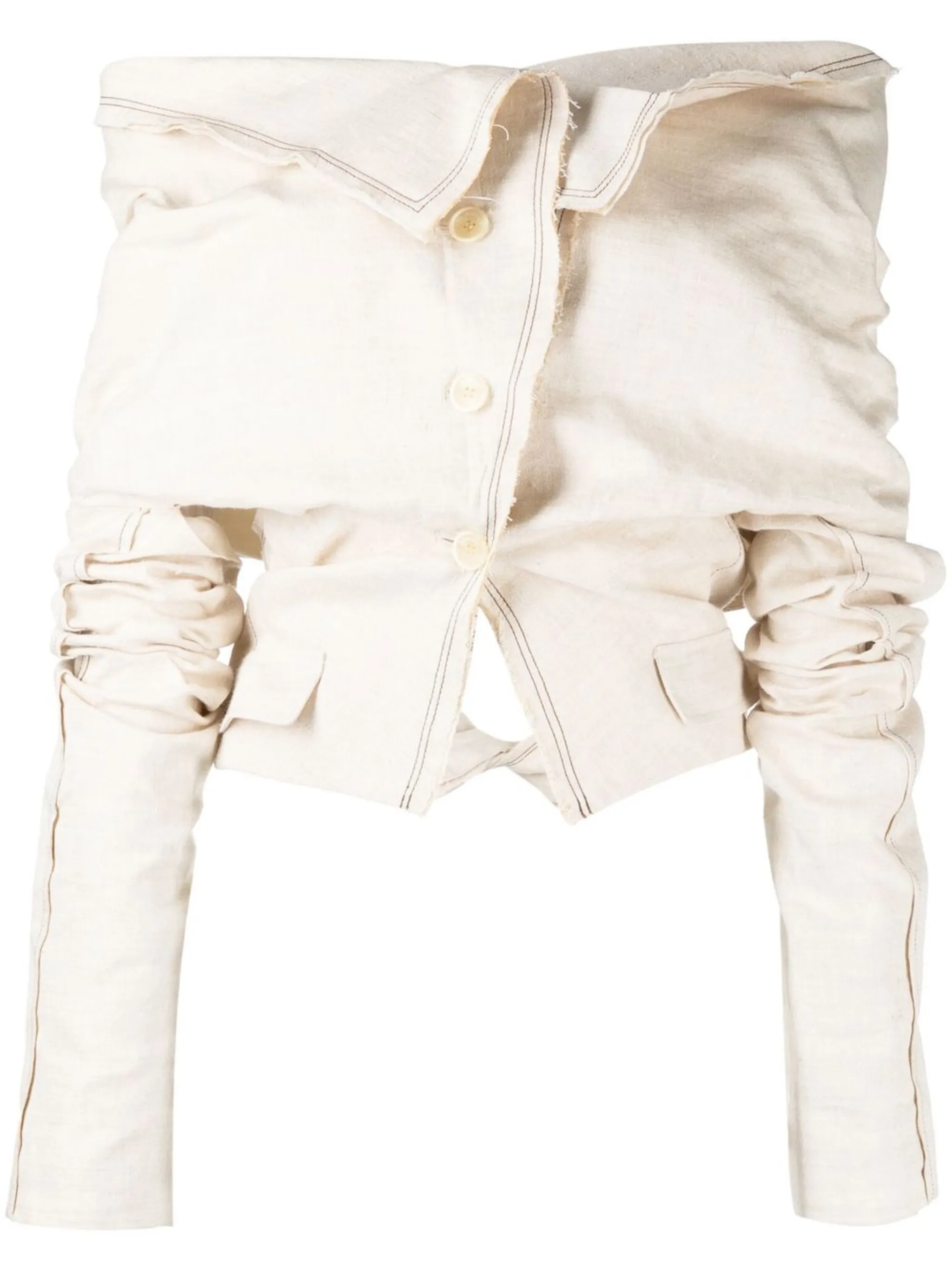 Блузка Camargue Jacquemus, коричневый