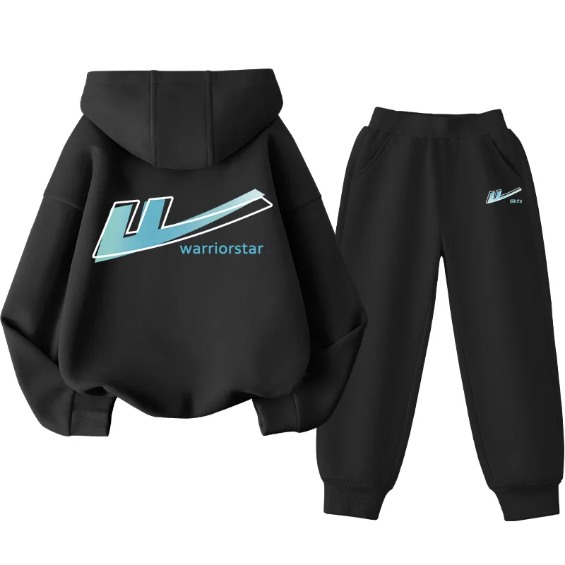 Повседневная спортивная одежда для детей 3-7 лет WARRIOR, Black/H Gradient Pattern-Black/H Gradient Blue K